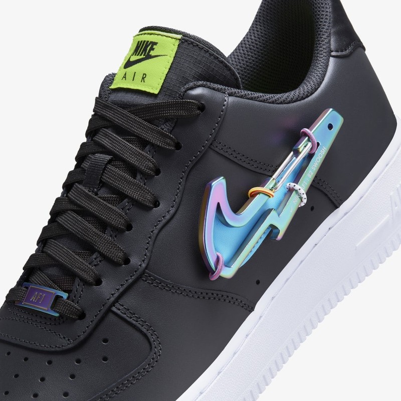 Air force 1 shop jelly swoosh black